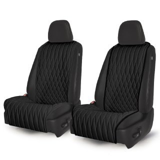 Накидки на сидения Комплект передних накидок (Черный) Ромб 2